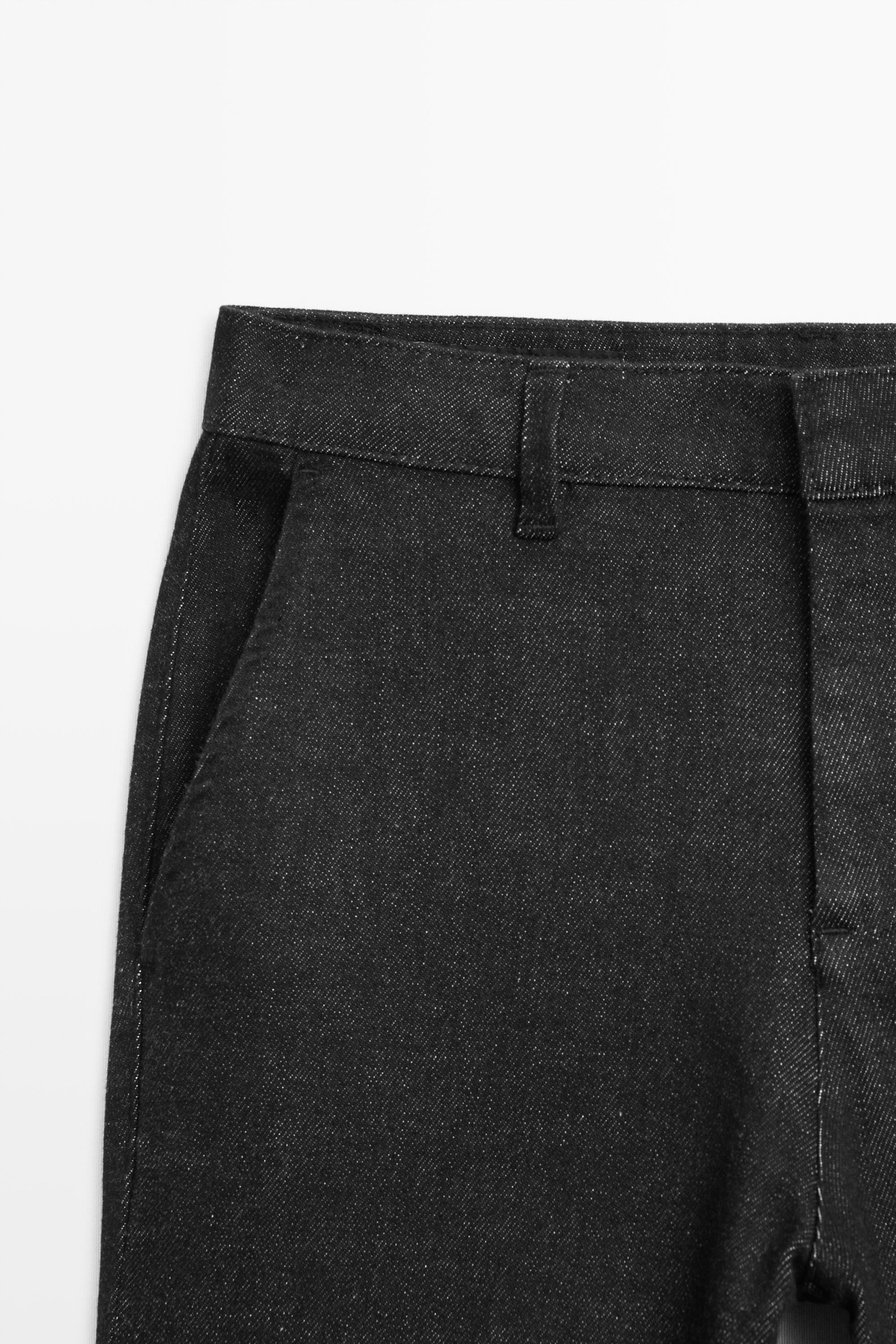 Mid-waist cropped flare fit jeans